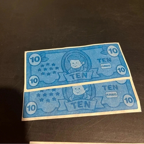 Vintage Playskool REPLACEMENT Play Store Cash Register Money Bills Dollars - Picture 4 of 4